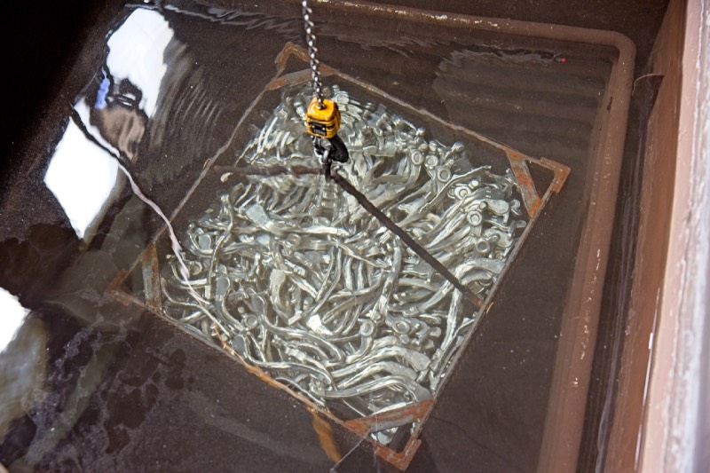 Aluminiumteile im Wasserbad härten